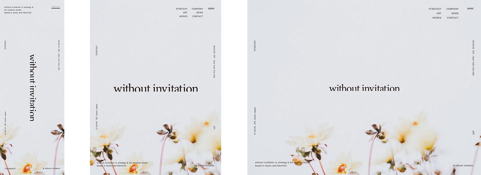 without invitation
